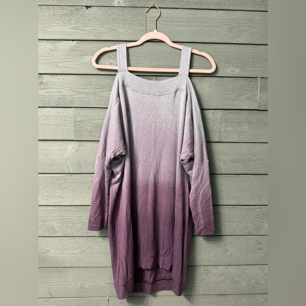 River + Sky Purple Tie Dye Cold Shoulder Dress Sz XS